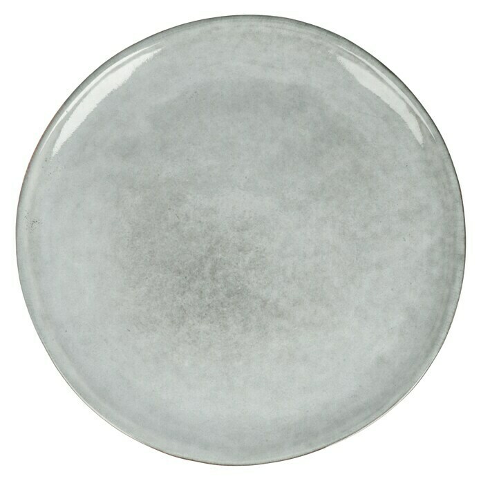 Teller (1 Stk., Ø x H: 20,5 x 2 cm, Keramik, Grau)
