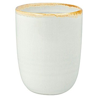 Trinkbecher Tabo (Ø x H: 7,5 x 10 cm, Weiß, Keramik)