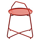 Sunfun Melina Garten-Beistelltisch rund (Ø x H: 60 x 57,5 cm, Stahl, Orange) | BAUHAUS