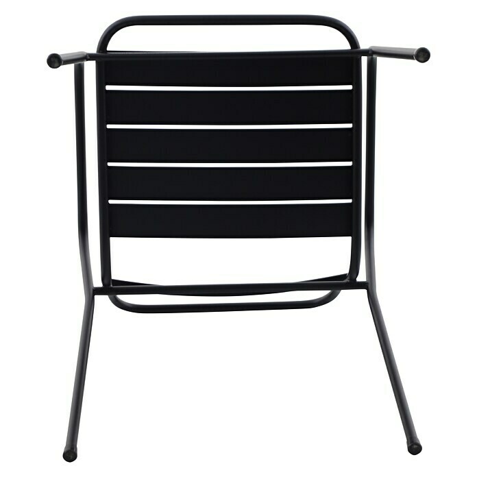 sunfun Chaise empilable Melina acier noir  