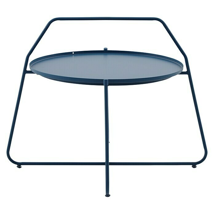 Sunfun Melina Garten-Beistelltisch rundL x B x H: 80 x 80 x 60,5 cm, Petrol Front View