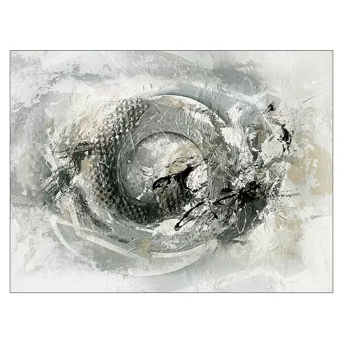 ProArt Young Living Leinwandbild - Grey and Silver III, B x H: 120 x 90 cm - Vorderansicht
