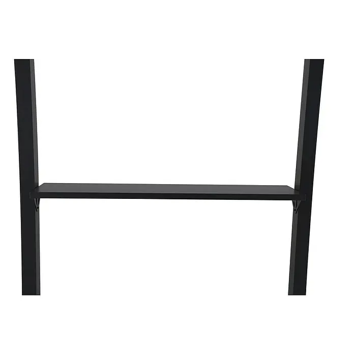 Sunfun Melina Grillpavillon - B x T: 250 x 160 cm, Farbe Gestell: Schwarz, Aluminium - Nahaufnahme eines modernen schwarzen Regals, das Funktionalität und minimalistisches Design vereint.\n