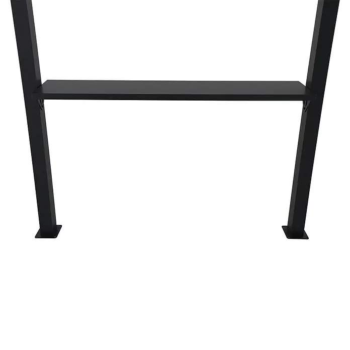 Sunfun Melina Grillpavillon - B x T: 250 x 160 cm, Farbe Gestell: Schwarz, Aluminium - Schwarzes Regal mit geradlinigem Design. Die schlichte Form und die robuste Konstruktion machen es zu einem praktischen Möbelstück.