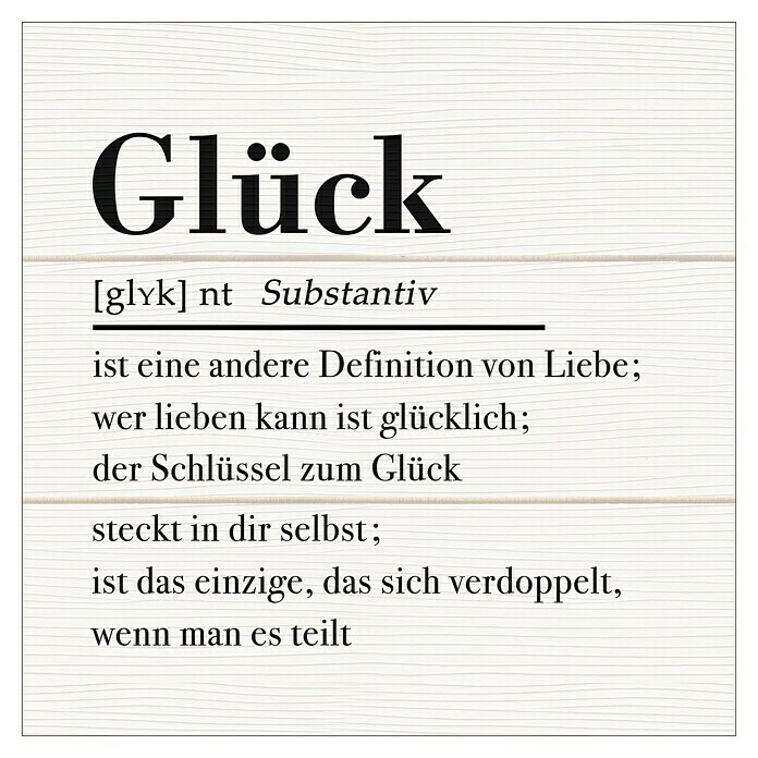 ProArt Type Hype Decopanel (Glück, B x H: 30 x 30 cm) | BAUHAUS