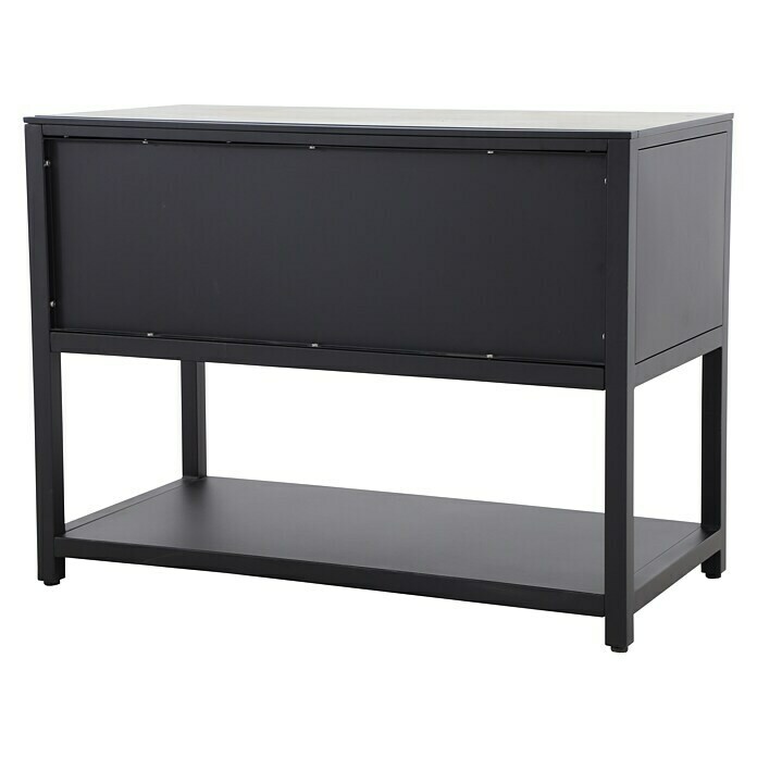 Sunfun Melina Grillküchen-Sideboard60 x 120 x 90 cm, Schwarz Diagonal View