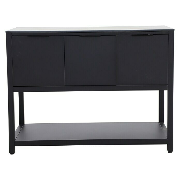 Sunfun Melina Grillküchen-Sideboard60 x 120 x 90 cm, Schwarz Front View