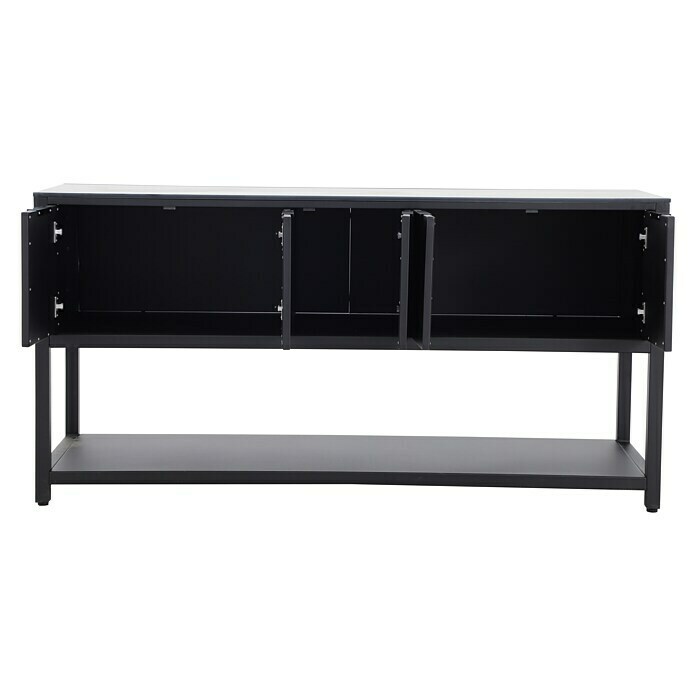 Sunfun Melina Grillküchen-Sideboard60 x 180 x 90 cm, Schwarz Back View