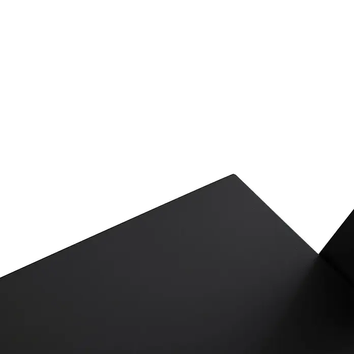 Sunfun Melina Grillpavillon - B x T: 250 x 160 cm, Farbe Gestell: Schwarz, Aluminium - Nahaufnahme einer minimalistischen, schwarzen Regalstruktur, die ein modernes und elegantes Designelement zeigt.