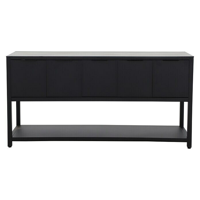 Sunfun Melina Grillküchen-Sideboard60 x 180 x 90 cm, Schwarz Front View