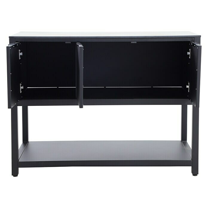 Sunfun Melina Grillküchen-Sideboard60 x 120 x 90 cm, Schwarz Back View