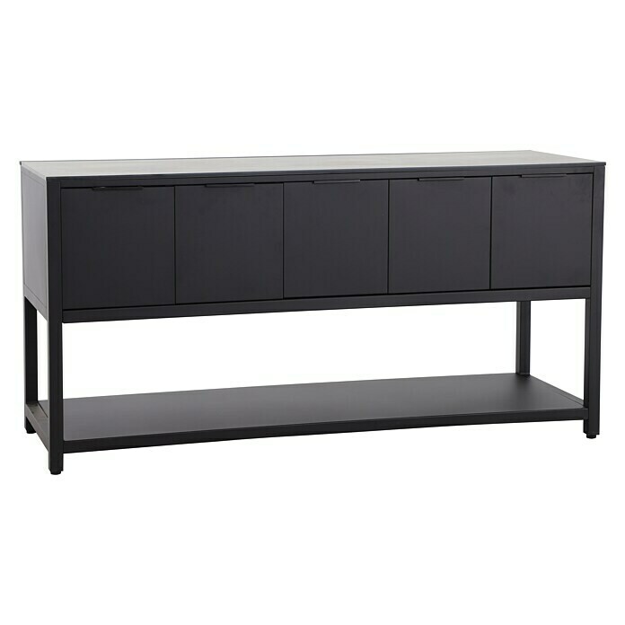 Sunfun Melina Grillküchen-Sideboard60 x 180 x 90 cm, Schwarz Diagonal View