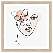 ProArt Slika Slim Scandic  (Line Art Face II, Š x V: 33 x 33 cm) | 6767 - Gerahmte Bilder | HFDC - Fertigbilder | HFD - Galerie | HF - Galerie | H - Innendeko/Farben | BAUHAUS