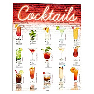 Decopanel (Cocktails German, B x H: 40 x 50 cm)