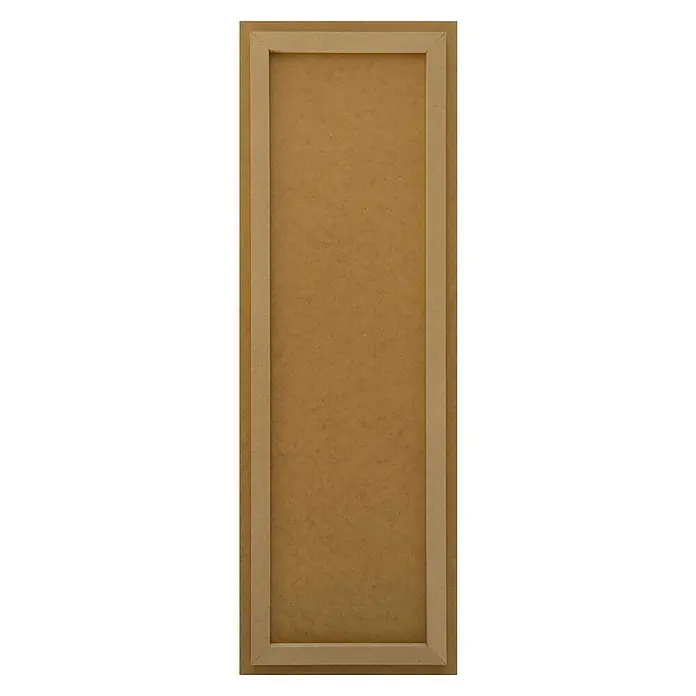 Reinders Decopanel - Familienregeln, B x H: 30 x 90 cm - Nahaufnahme eines Holzpaneels mit einem schmalen Rahmen, ideal für kreative Projekte oder als rustikale Wanddekoration.