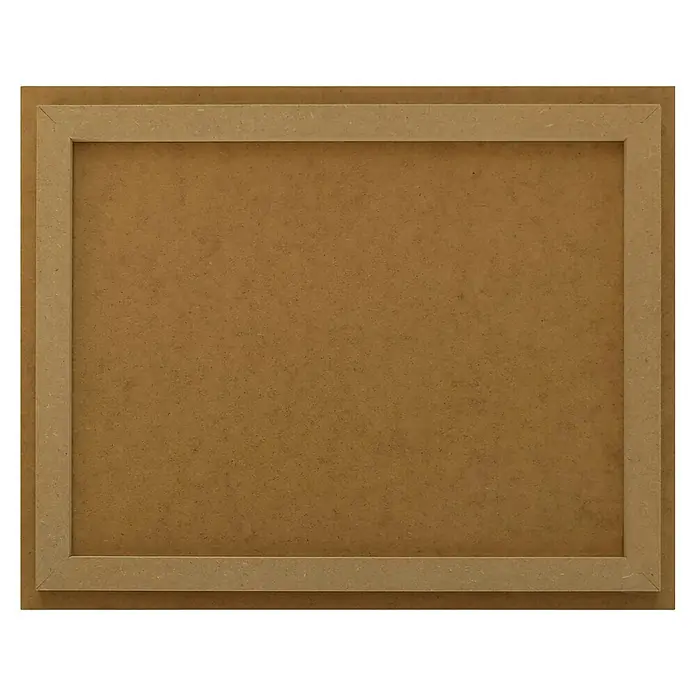 Reinders Decopanel - Sunset Seascape, B x H: 50 x 40 cm - Nahaufnahme eines unlackierten Holzrahmens, ideal für DIY-Kunstprojekte und individuelle Wanddekorationen.