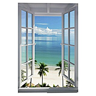 Decoratief paneel (Beach Window, b x h: 60 x 90 cm)