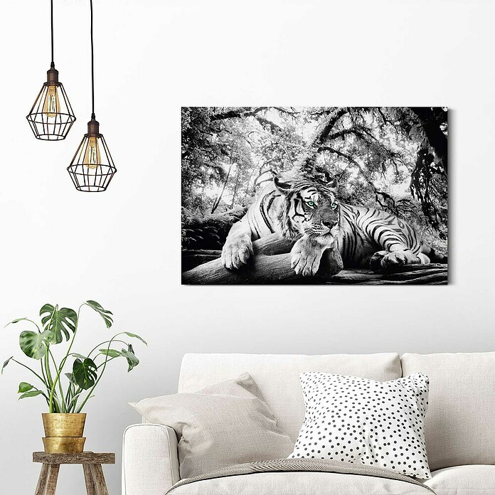Decoratief paneel (Tiger is Watching You, b x h: 90 x 60 cm) | BAUHAUS