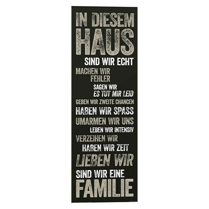 Reinders Decopanel (In diesem Haus..., B x H: 30 x 90 cm) | BAUHAUS