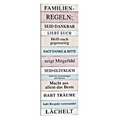 Reinders Decoratief paneel (Family Rules, b x h: 30 x 90 cm) | BAUHAUS