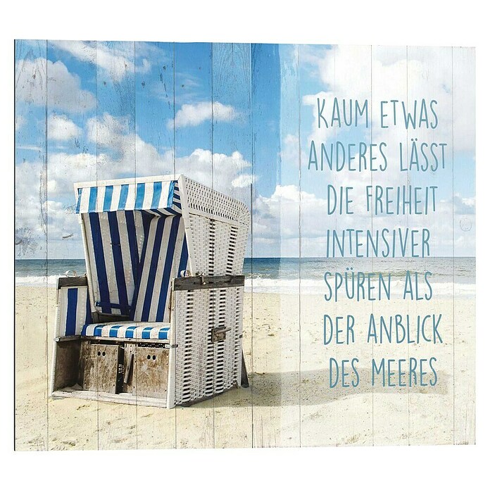 Decoratief paneel (Strandstoel, b x h: 50 x 40 cm) | BAUHAUS