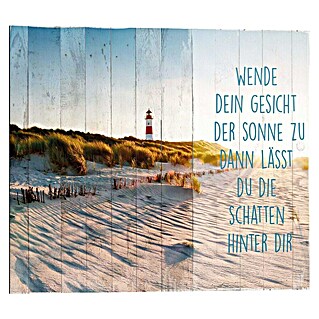 Decoratief paneel (Beach, b x h: 50 x 40 cm)