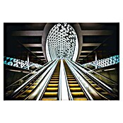 Foto op glas (Futuristic Escalator, b x h: 116 x 78 cm) | BAUHAUS