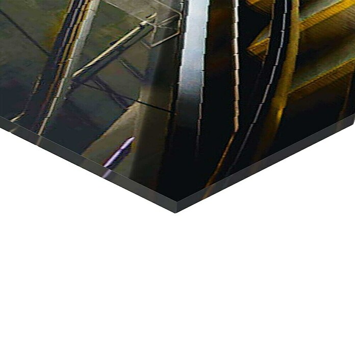 Foto op glas (Futuristic Escalator, b x h: 116 x 78 cm) | BAUHAUS