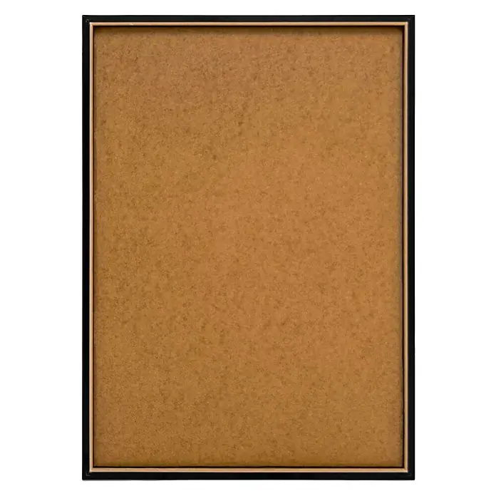Reinders Bild Slim Frame Black - Female, B x H: 50 x 70 cm - Schlichtes, rechteckiges, braunes Korkbrett mit einem eleganten, doppellagigen schwarzen Rahmen, ideal zum Anbringen von Notizen und Fotos.