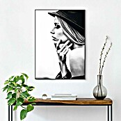 Reinders Bild Slim Frame Black (Female Profile, B x H: 50 x 70 cm) | BAUHAUS