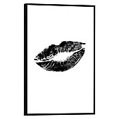 Reinders Bild Slim Frame Black (Hot Lips, B x H: 20 x 30 cm) | BAUHAUS