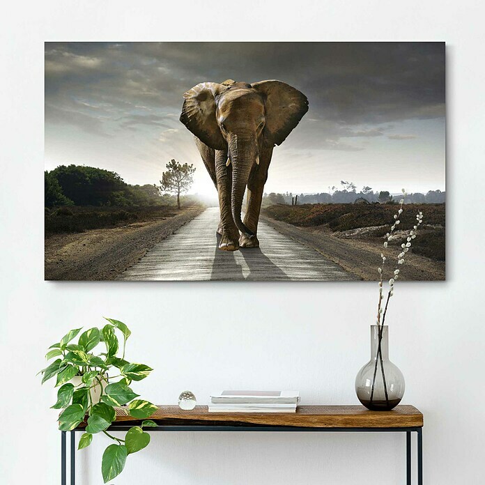 Holzbild Deco BlockElephant King, B x H: 118 x 70 cm Mood Shot