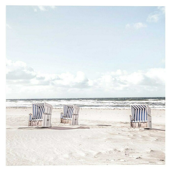 Foto op glas (Summer Beach II, b x h: 30 x 30 cm) | BAUHAUS