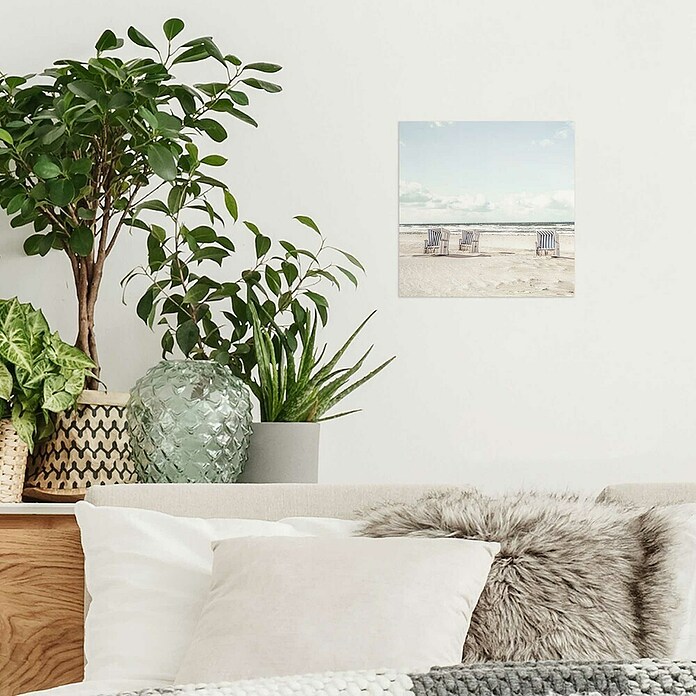 Foto op glas (Summer Beach II, b x h: 30 x 30 cm) | BAUHAUS
