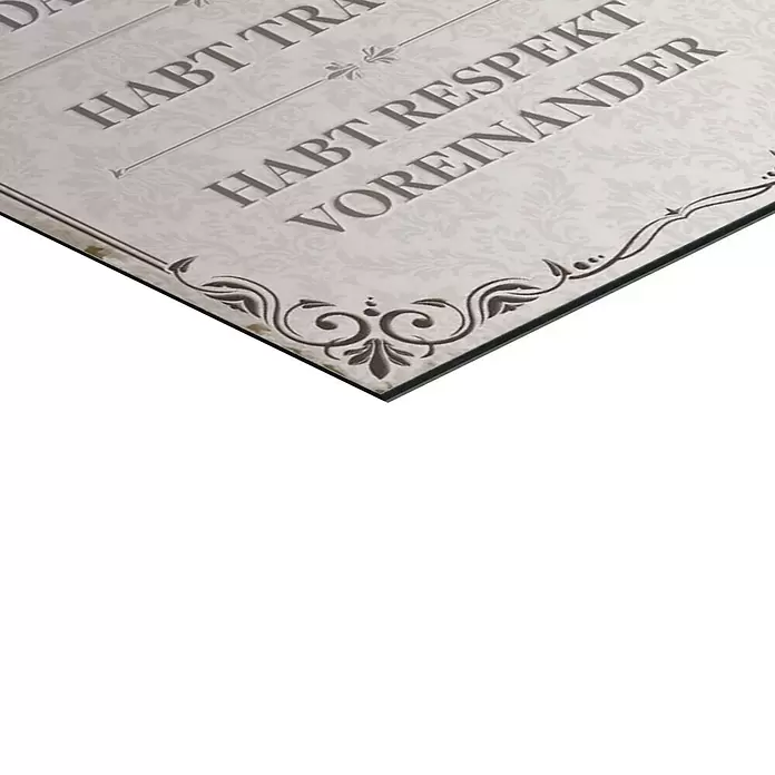 Reinders Decopanel - Familienregeln, B x H: 30 x 90 cm - Detailaufnahme