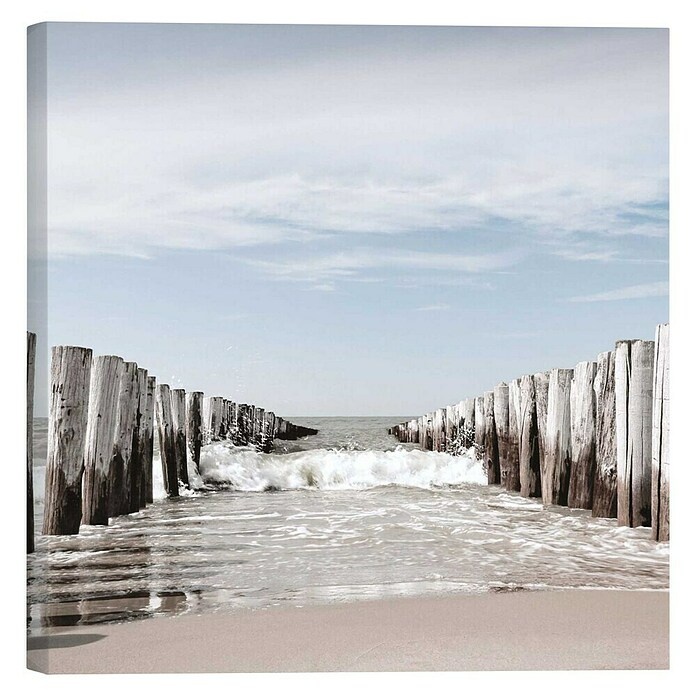 Houten tekstbord (Beach and Sea, b x h: 30 x 30 cm) | BAUHAUS