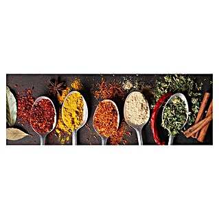 Foto op glas (Spoon Spices, b x h: 95 x 33 cm)