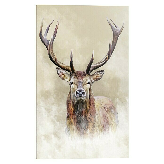 Holzbild Deco BlockColour Deer, B x H: 70 x 118 cm Front View