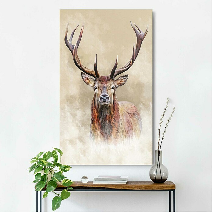 Holzbild Deco BlockColour Deer, B x H: 70 x 118 cm Mood Shot