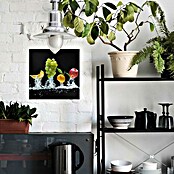 Foto op glas (Fruits Splash II, b x h: 30 x 30 cm) | BAUHAUS