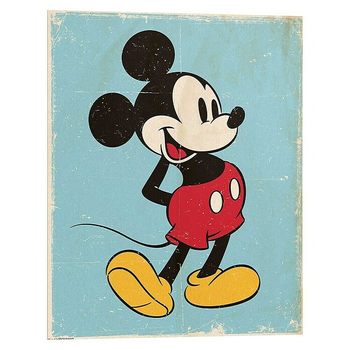 Decoratief paneel (Mickey Mouse Retro, b x h: 40 x 50 cm) | BAUHAUS