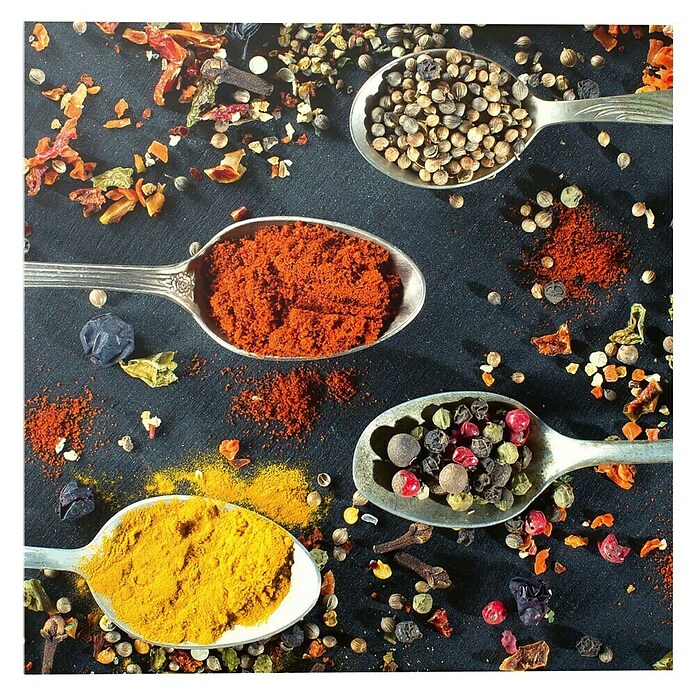 Foto op glas (Hot Spices, b x h: 30 x 30 cm) | BAUHAUS