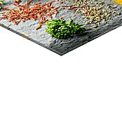 Foto op glas (Herbs on Spoons II, b x h: 30 x 30 cm) | BAUHAUS