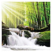 Foto op glas (Sunbeam Waterfall, b x h: 30 x 30 cm) | BAUHAUS