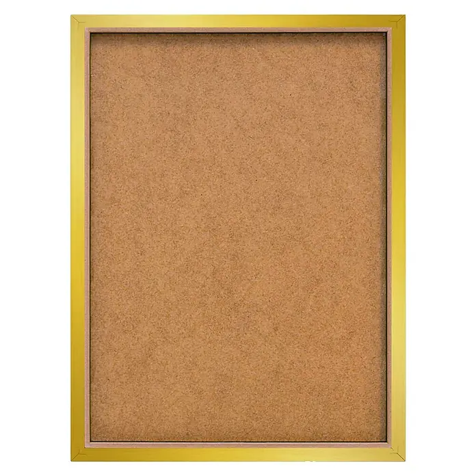 Reinders Bild Slim Frame Gold - Don´t Be Like, B x H: 30 x 40 cm - Dieses Bild zeigt eine Korkwand mit einem goldenen Rahmen. Die Korkwand ist ideal für Notizen oder Fotos und passt gut ins Büro.