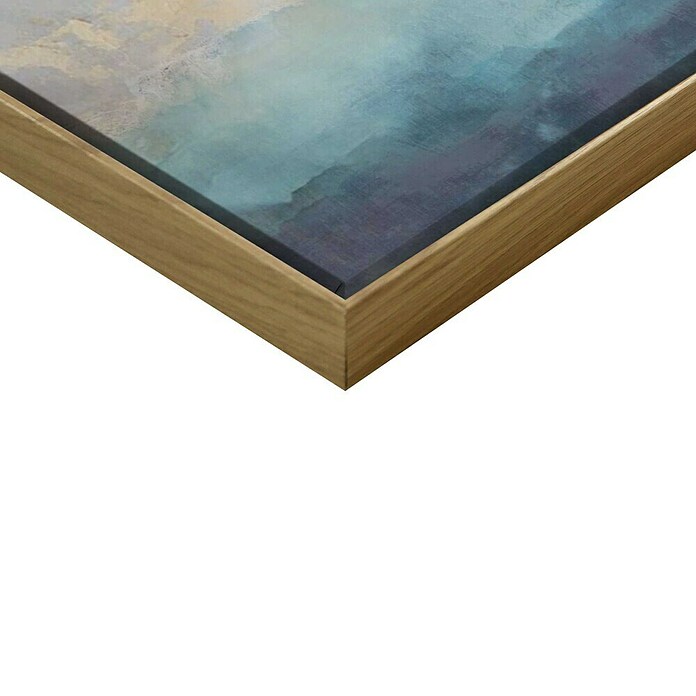 Foto op canvas (Abstract Blue, b x h: 118 x 70 cm) | BAUHAUS