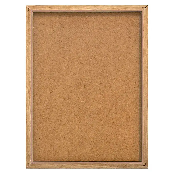Reinders Bild Slim Frame WoodSunny Grass Bouquet, B x H: 30 x 40 cm - Holzrahmen mit braunem Hintergrund, ideal für Präsentationen oder Notizen. Schlichtes Design für Büro oder Zuhause.