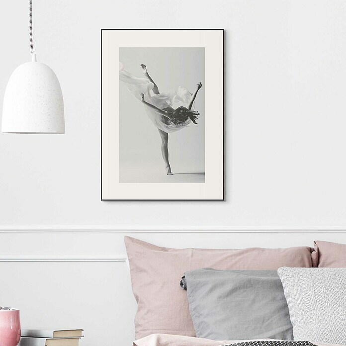 Reinders Bild Slim Frame Black (Ballett Silhouette, B x H: 50 x 70 cm) | BAUHAUS