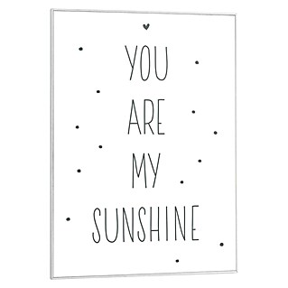 Canvasschilderij Slim Frame (You are My Sunshine, b x h: 50 x 70 cm)
