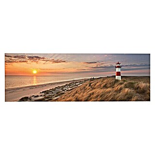 Decoratief paneel (Lighthouse Sunset, b x h: 156 x 52 cm)